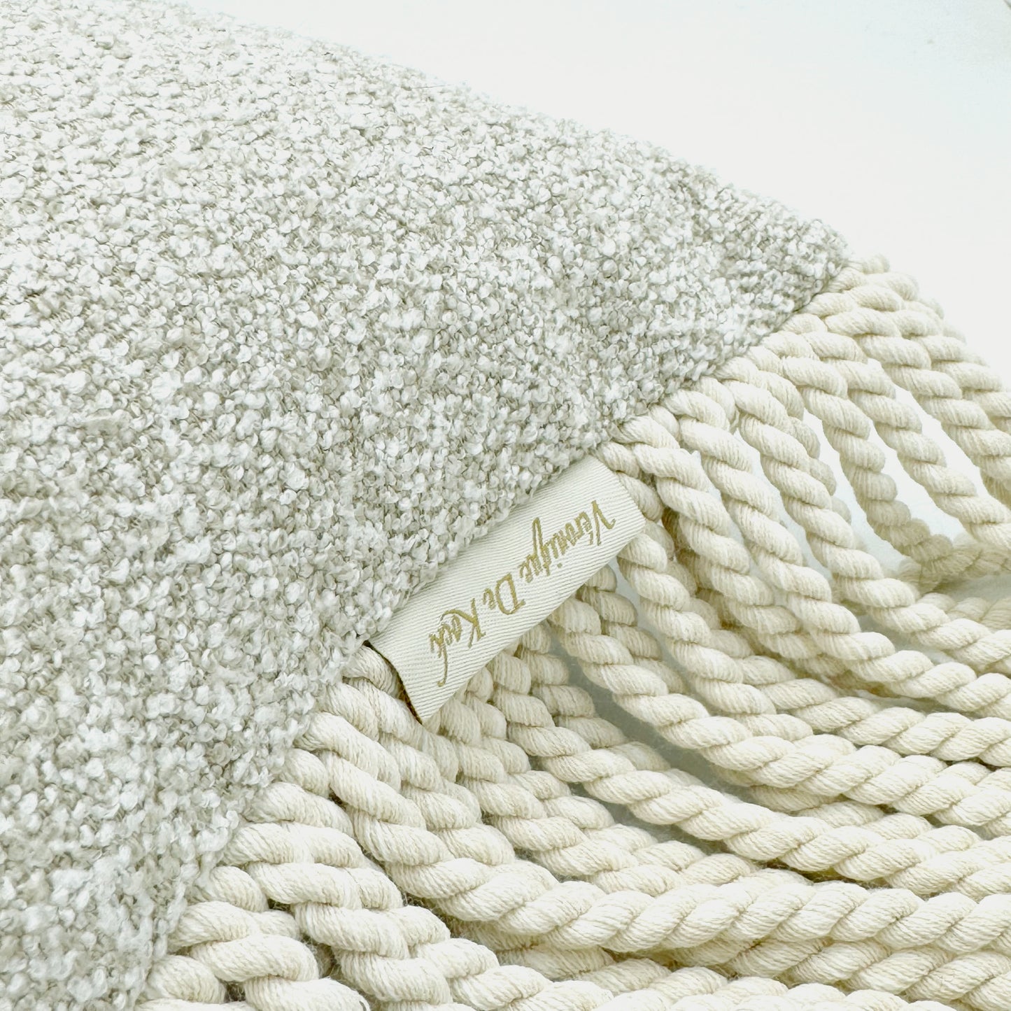 VDK Tokio Nights Cushion Beige TSL White 30x50