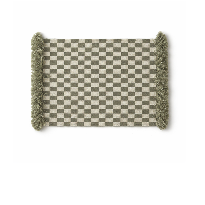 VDK Placemat Damier Green Set/2