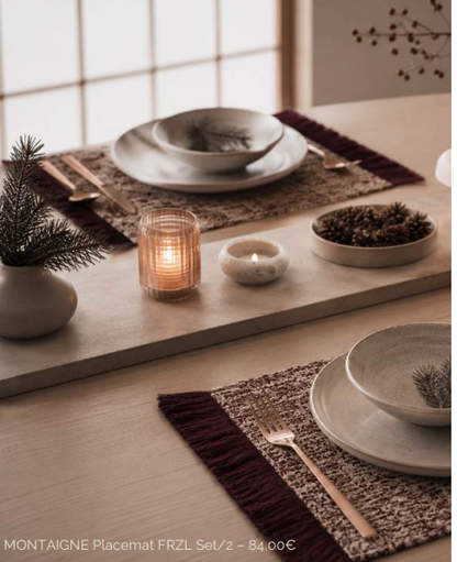 VDK Placemat Montaigne placemat stone Set/2